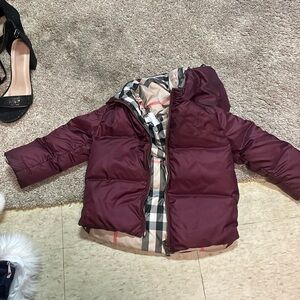 Burberry girls size 2t maroon SALE PRICE limited time!